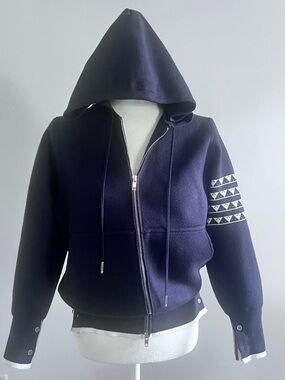 Thom Browne Knit Vintage Look, Y2k, Diagonal Dog Tribal, Dog Lover, Preppy